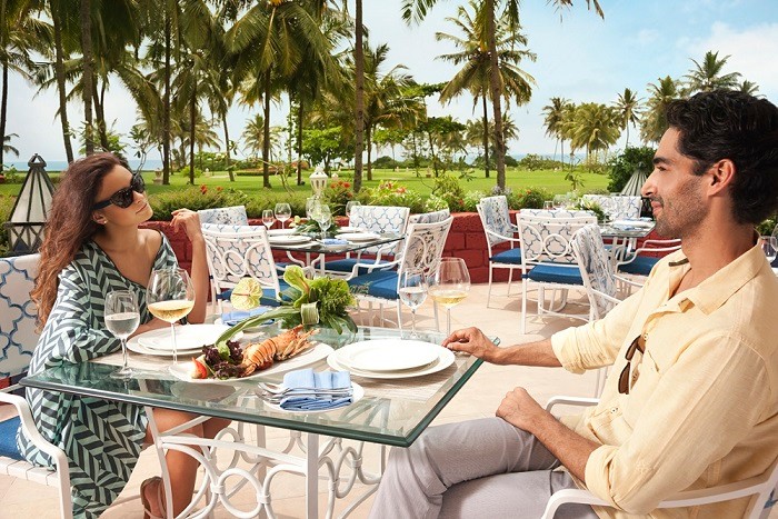 Romantic Dining Experience in Goa at Taj Exotica Resort & Spa, Goa