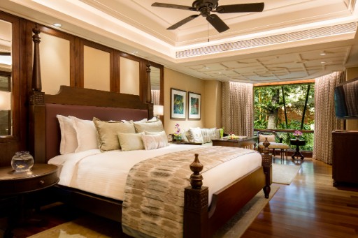Luxury Hotel Bedroom at Taj West End, Bengaluru