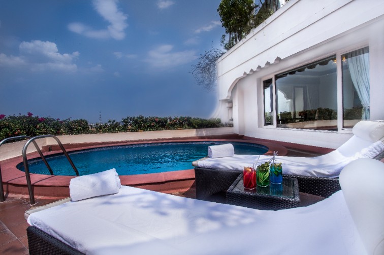 Presidential Suite Terrace Plunge Pool - Taj Krishna, Hyderabad