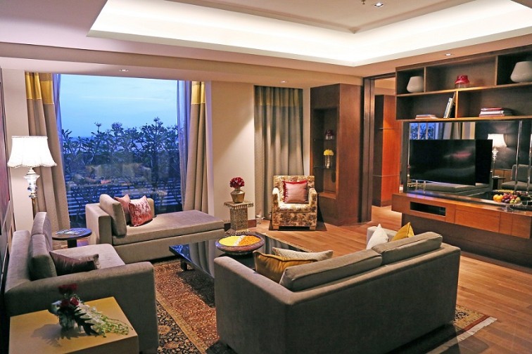 Presidential Suite Living Room at Taj Bangalore