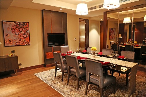 Presidential Suite's Dining Area at Taj Bangalore