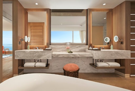 Grand Luxury Suite Bathroom at Taj Resort & Convention Centre, Goa