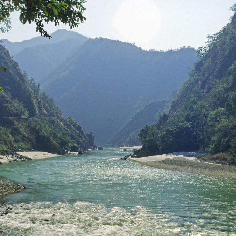 Ganges River near Taj Rishikesh